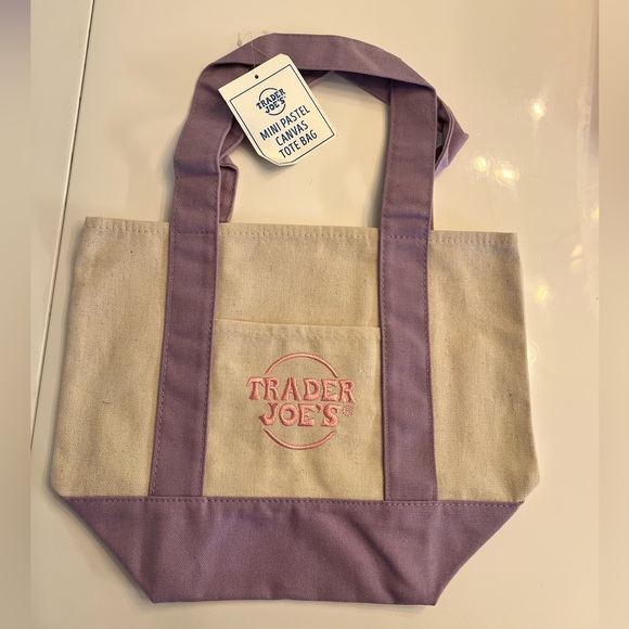 Trader Joe'S Handbags - Lavender Easter mini tote from Trader Joe’s